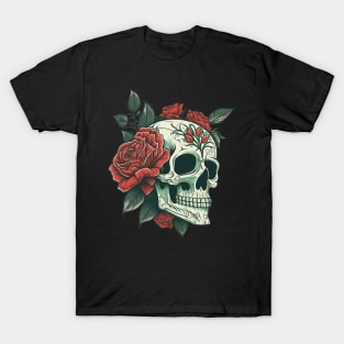 Skull with Rose T-Shirt